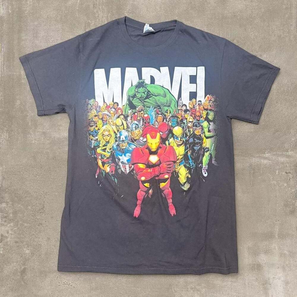 Marvel Avengers Character Collage Graphic Tee Shirt